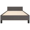 vidaXL Cadre de lit sans matelas gris 90x190 cm similicuir