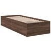 vidaXL Cadre de lit sans matelas ch&ecirc;ne marron 100x200 cm