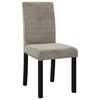 vidaXL Chaises &agrave; manger lot de 4 gris clair velours
