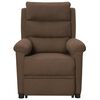 vidaXL Fauteuil de massage Marron Tissu