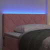 vidaXL T&ecirc;te de lit LED Rose 90 cm Cuir synth&eacute;tique