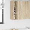 vidaXL Armoire suspendue avec stockage Ch&ecirc;ne Sonoma 20 x 29,5 x 80 cm