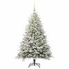 vidaXL Arbre de No&euml;l artificiel pr&eacute;-&eacute;clair&eacute; avec ensemble de boules