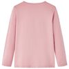 T-shirt enfants &agrave; manches longues rose clair 104