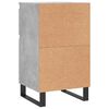 vidaXL Buffets 2 pcs gris b&eacute;ton 40x35x70 cm bois d'ing&eacute;nierie