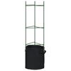 vidaXL Cages &agrave; tomates avec sacs &agrave; plantes 8 pcs 116 cm acier et PP