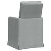 vidaXL Chaises de salle &agrave; manger 2 pcs Gris clair 57 x 67 x 98 cm