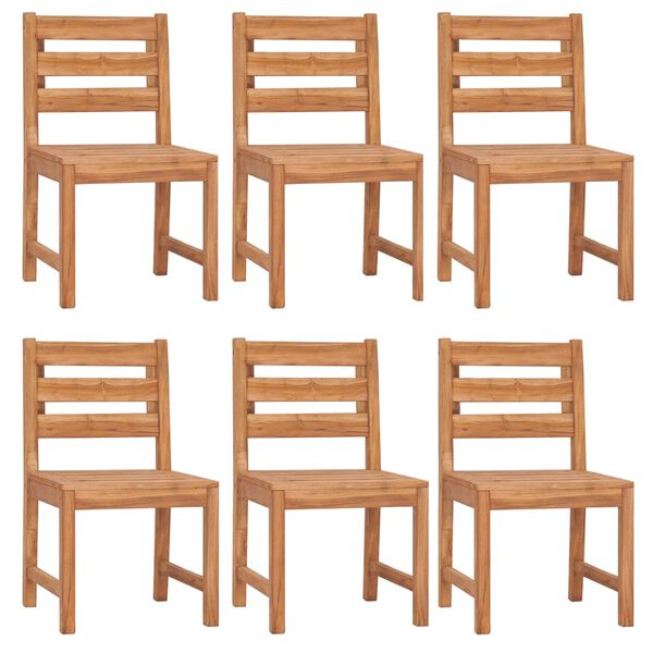 vidaXL Ensemble &agrave; manger de jardin 7 pcs Bois de teck solide