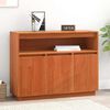 vidaXL Buffet Brun cire 104,5 x 34 x 80 cm Pin massif