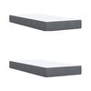 vidaXL Sommier &agrave; lattes de lit et matelas Gris fonc&eacute; 200x200cm Velours