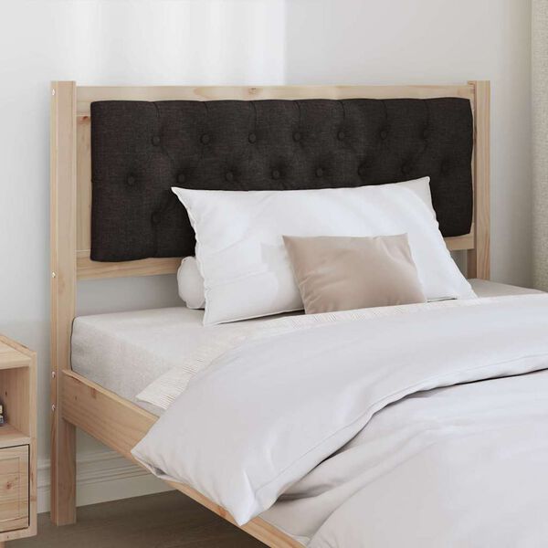 vidaXL T&ecirc;te de lit Autre Marron et noir 100 cm Bois massif en pin