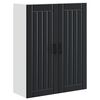 vidaXL Meuble mural LUCCA Noir 80 x 31 x 100 cm Bois d'ing&eacute;nierie