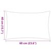 vidaXL Oreiller d'extérieur lot de 2 60 x 40 cm Rose