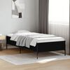 vidaXL Cadre de lit sans matelas noir 75x190 cm