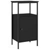 vidaXL Table de chevet noir 41x31x80 cm bois d&rsquo;ing&eacute;nierie