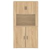 vidaXL Buffet haut Ch&ecirc;ne sonoma Bois d'ing&eacute;nierie