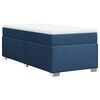 vidaXL Sommier &agrave; lattes de lit avec matelas Bleu 90x190 cm Tissu