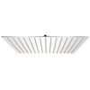 vidaXL T&ecirc;te de douche plongeante carr&eacute;e en acier inoxydable 40x40 cm