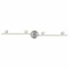 vidaXL Spot de plafond Nickel 70 x 9 x 12,5 cm Acier