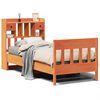 vidaXL Cadre de lit sans matelas cire marron 75x190 cm bois pin massif