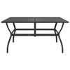 vidaXL Table de jardin Anthracite 140x80x72 cm Acier