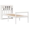 vidaXL Lit biblioth&egrave;que sans matelas blanc 75x190cm bois de pin massif
