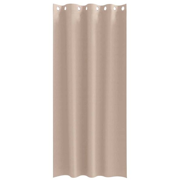 vidaXL Rideaux occultants avec anneaux 2 pcs Taupe 260 x 140 cm