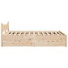 vidaXL Cadre de lit avec tiroirs 150x200 cm bois de pin massif