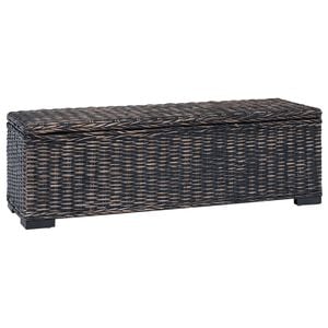 vidaXL Bo&icirc;te de rangement Noir 110 x 35 x 45 cm