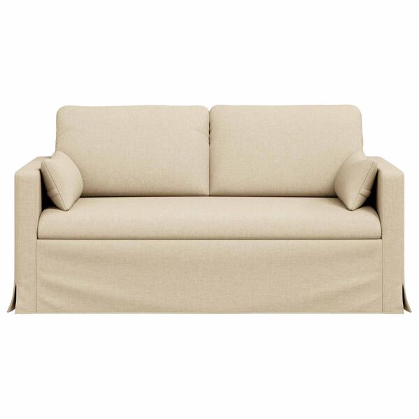 vidaXL Canap&eacute; Cr&egrave;me Dimensions globales: 158 x 78 x 80 cm (l x P x H)