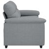 vidaXL Canap&eacute; &agrave; 2 places gris clair 180x81x84 cm tissu