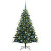 vidaXL Arbre de No&euml;l artificiel &agrave; charni&egrave;res 150 LED Vert 150 cm