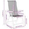 vidaXL Ensemble de salle &agrave; manger pour jardin 7 pcs Marron