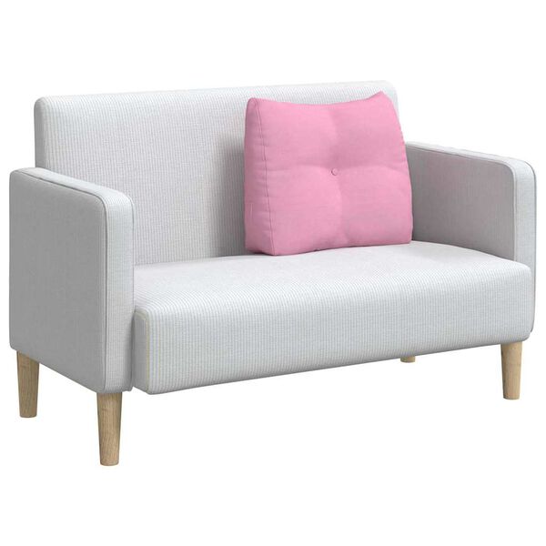 vidaXL Coussin de Dos Rose 60 x 24 x 50 cm tissu