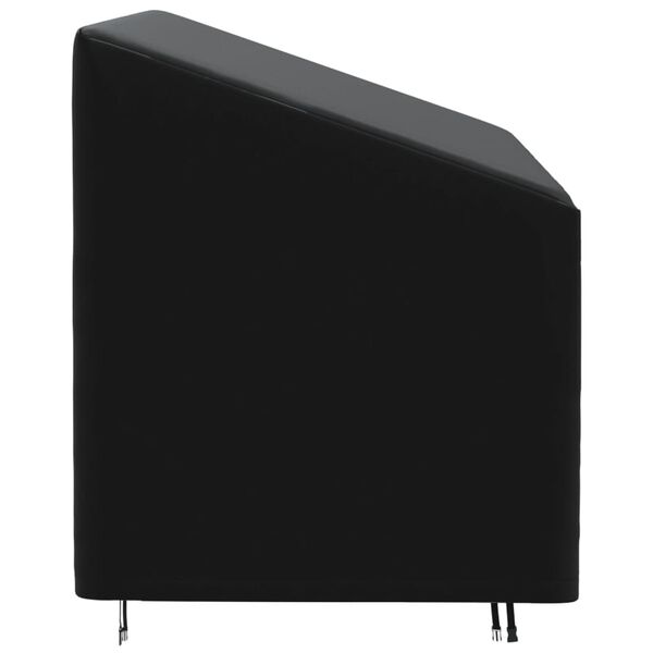 vidaXL Housse de banc 3 places noir 175x85x68/94 cm oxford 420D