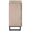vidaXL Buffets 2 pcs 60x34x75 cm bois massif de manguier