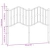 vidaXL T&ecirc;te de lit de remplacement m&eacute;tal blanc 120 cm