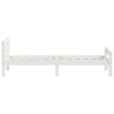 vidaXL Cadre de lit sans matelas blanc bois de pin massif 90x200 cm