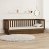 vidaXL Lit de jour sans matelas marron miel 100x200 cm bois pin massif