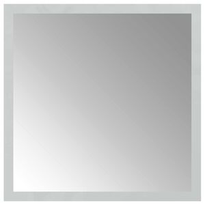 vidaXL Miroir de salle de bain LED Transparent 30 x 30 cm verre tremp&eacute;