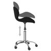 vidaXL Chaise pivotante de salle &agrave; manger Noir Velours