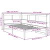 vidaXL Lit biblioth&egrave;que sans matelas 90x200 cm bois de pin massif