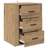 vidaXL Cabinet de chevet avec tiroir Ch&ecirc;ne artisanal 35 x 50 x 60 cm