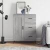 vidaXL Buffet sonoma gris 69,5x34x90 cm bois d'ing&eacute;nierie