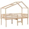 vidaXL Lit haut sans matelas 75x190 cm bois de pin massif