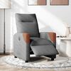 vidaXL Fauteuil inclinable &eacute;lectrique Gris fonc&eacute; Tissu