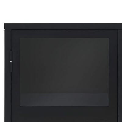 vidaXL Buffet Métal de style industriel 120 x 35 x 70 cm Noir