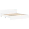 vidaXL Cadre de lit sans matelas blanc 200x200 cm