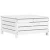 vidaXL Salon de jardin 6 pcs blanc bois de pin massif
