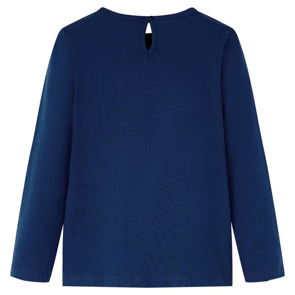 T-shirt enfants manches longues bleu marine 140